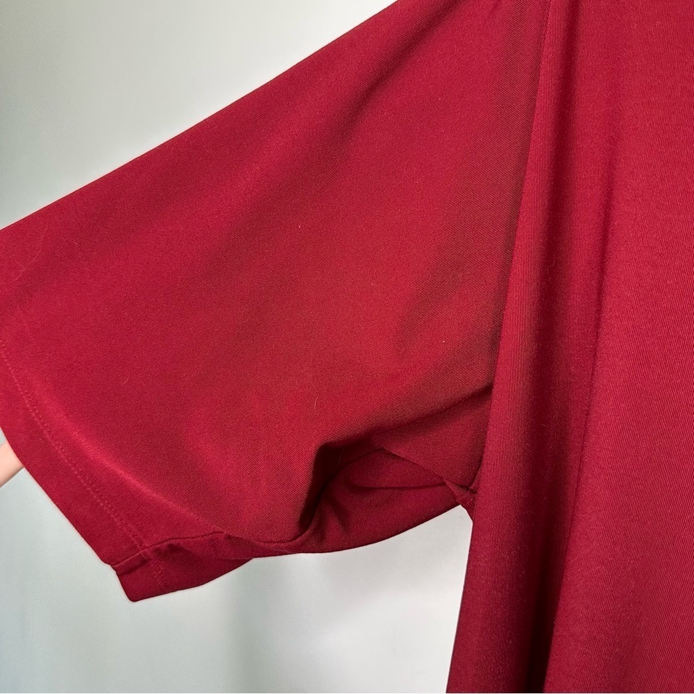 Nike Fit Dry Red Quarter Zip Short Sleeve Shirt Size Large - Picture 4 of 9